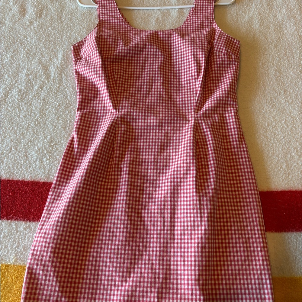 GAP Red and White Gingham dress
